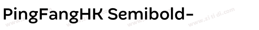 PingFangHK Semibold字体转换